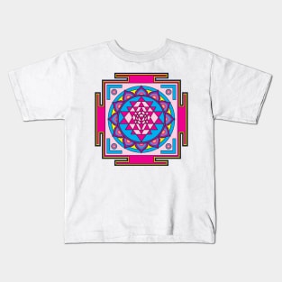 Sri Yantra Mandala Kids T-Shirt